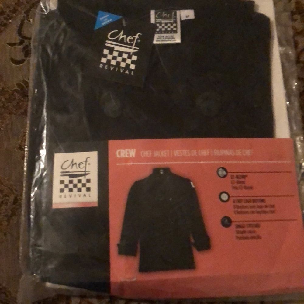 Chef Revival chef jacket new in package sz MED